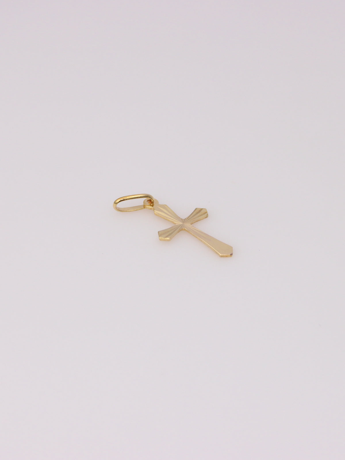 14K Yellow Gold Reversible Cross Pendant