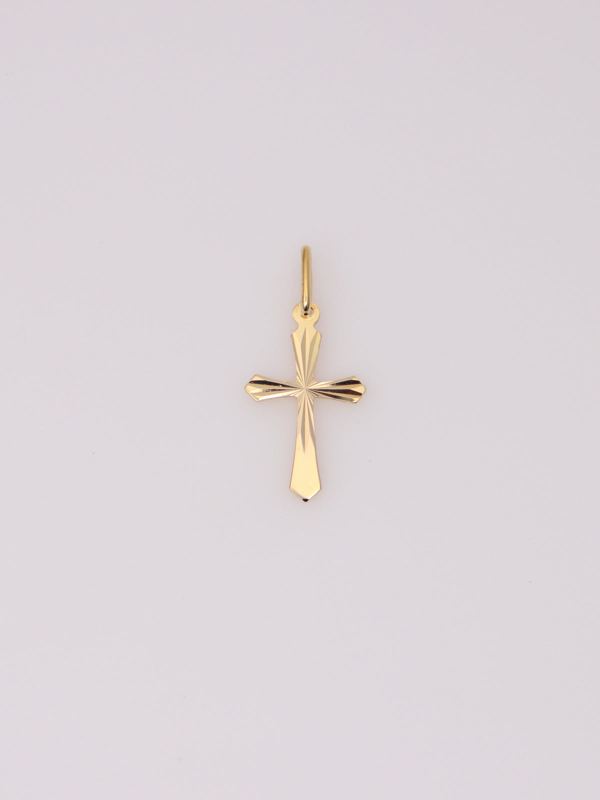 14K Yellow Gold Reversible Cross Pendant
