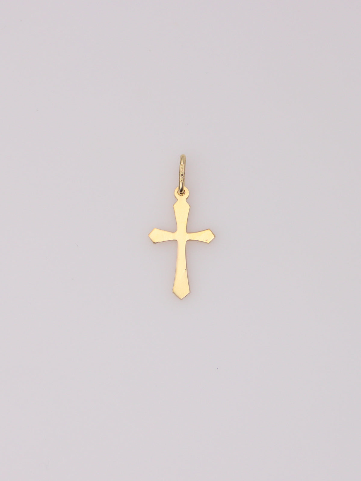 14K Yellow Gold Reversible Cross Pendant