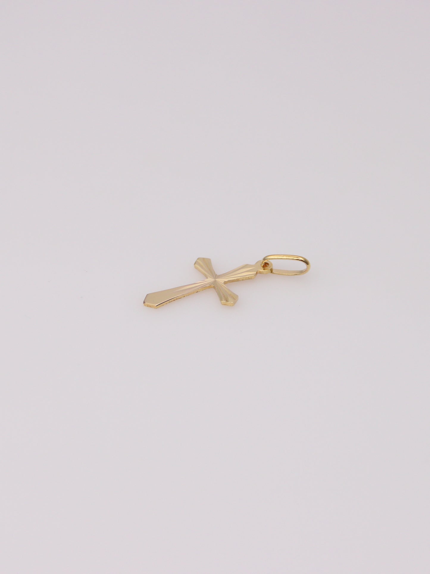 14K Yellow Gold Reversible Cross Pendant