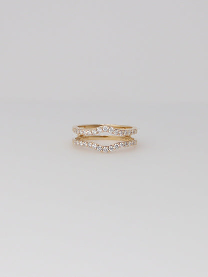 14K Yellow Gold Chosen Diamond Ring Enhancer