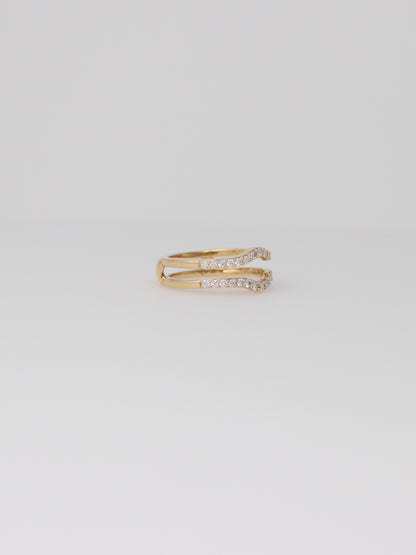14K Yellow Gold Chosen Diamond Ring Enhancer