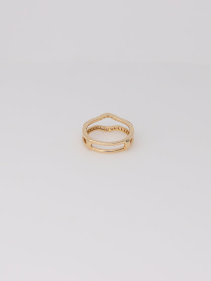 14K Yellow Gold Chosen Diamond Ring Enhancer
