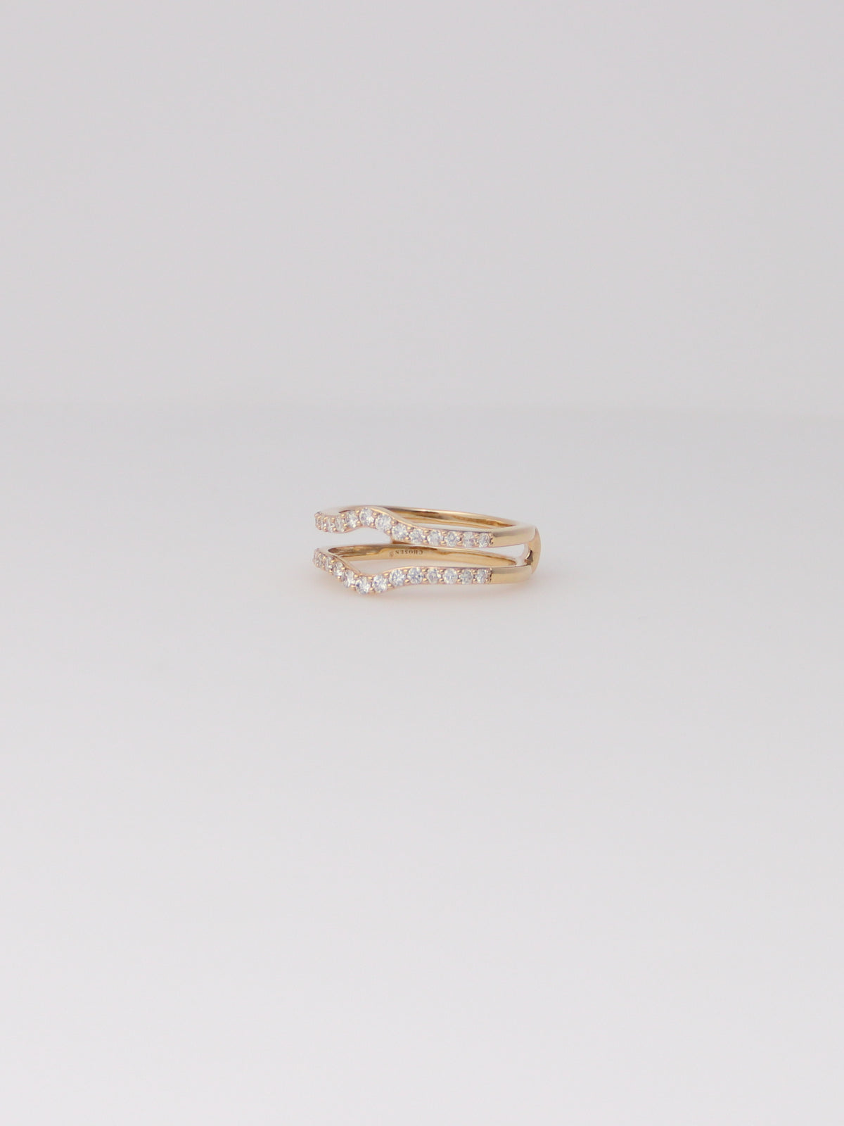 14K Yellow Gold Chosen Diamond Ring Enhancer