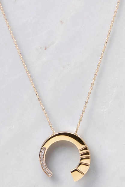 Crescent Pendant Necklace