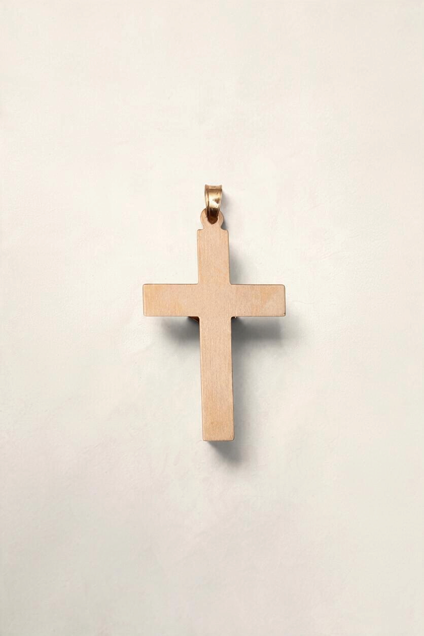 14K Yellow Gold Crucifix Pendant