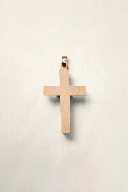 14K Yellow Gold Crucifix Pendant