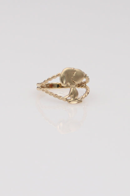 14K Yellow Gold Snoopy Ring