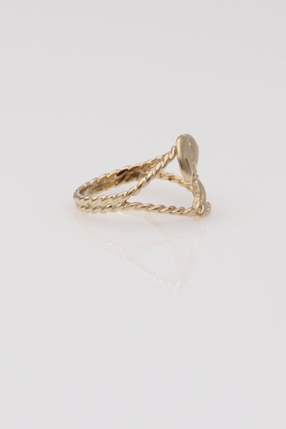 14K Yellow Gold Snoopy Ring