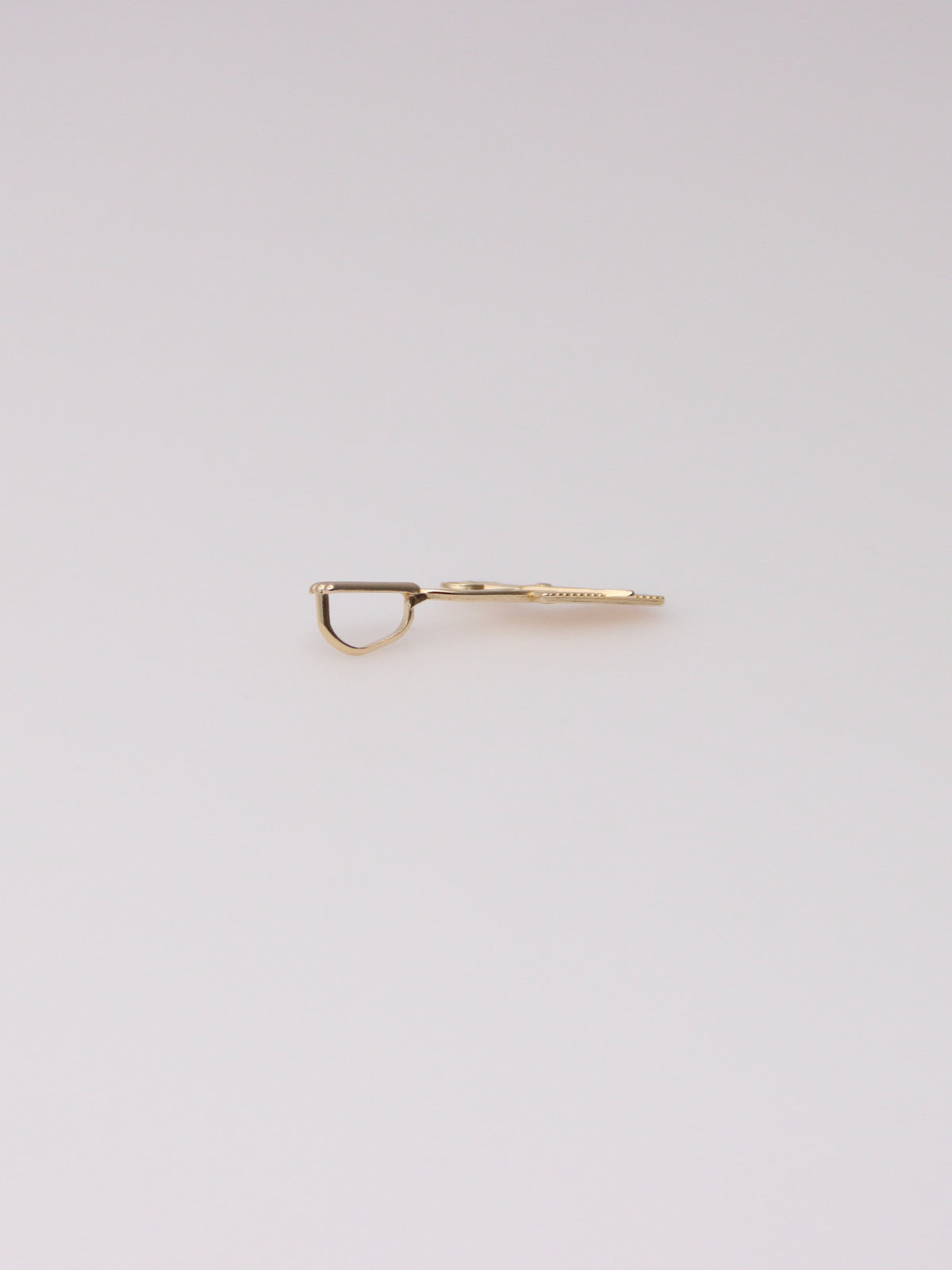 14K Yellow Gold Comb and Scissors Pendant