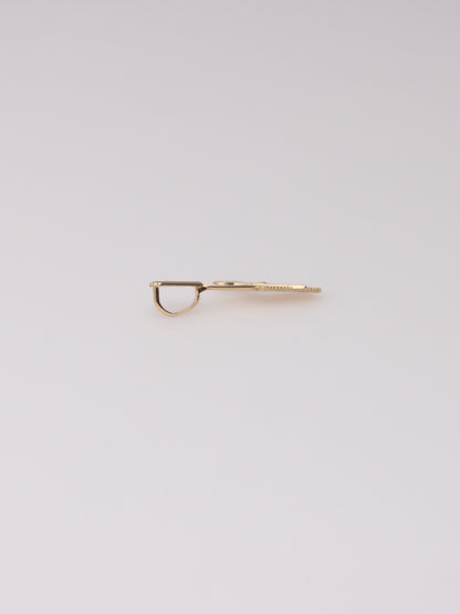 14K Yellow Gold Comb and Scissors Pendant