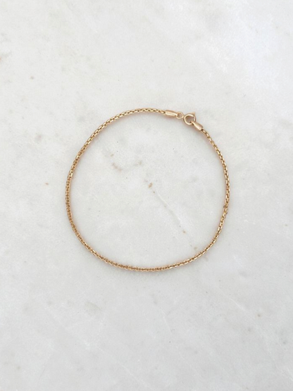 1.5mm Square Rolo Bracelet 8"