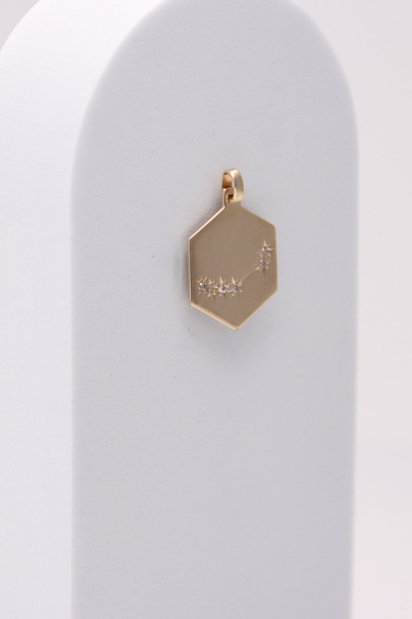 14K Diamond Capricorn Pendant