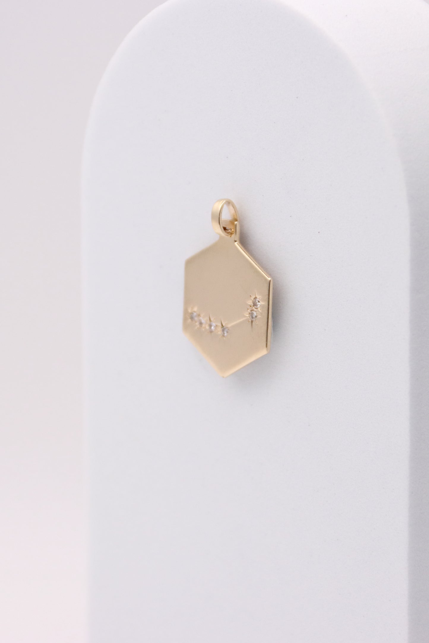14K Diamond Capricorn Pendant
