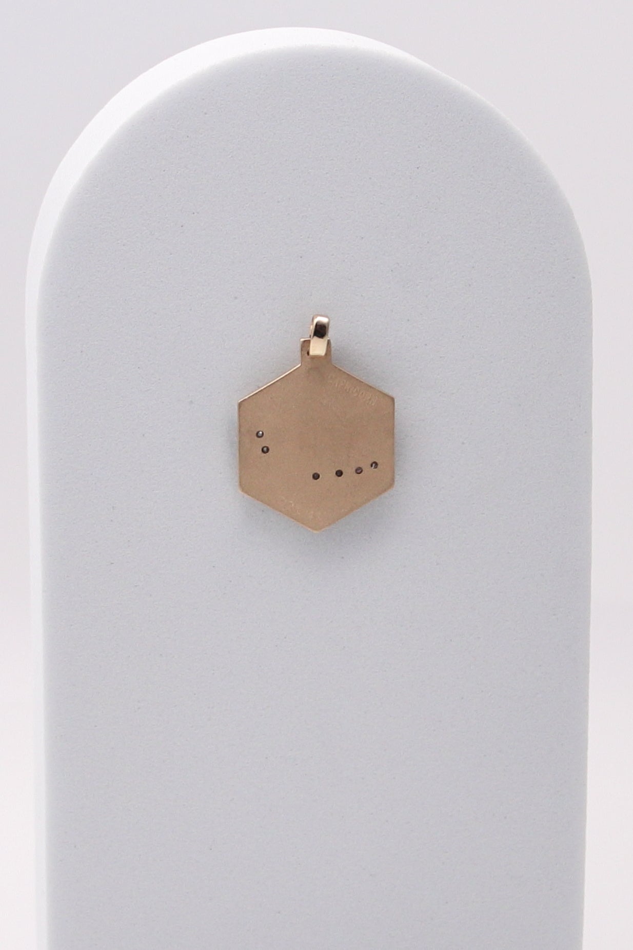 14K Diamond Capricorn Pendant