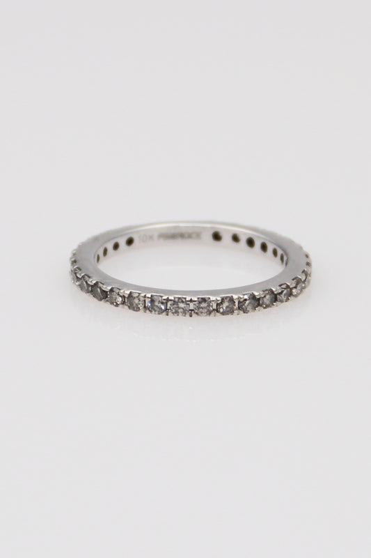 10K White Gold Diamond Eternity Band