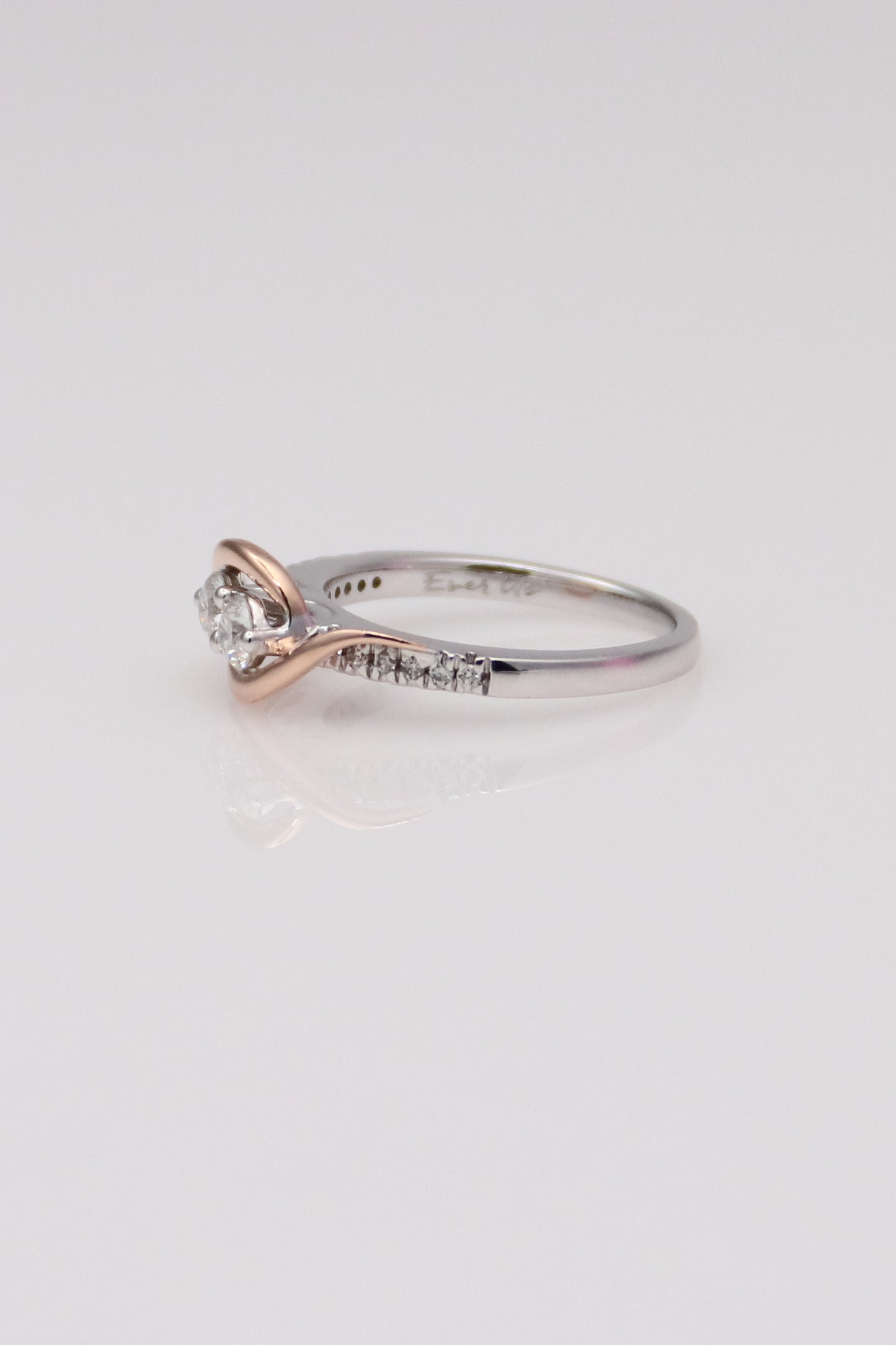 14K Two-Tone Duo Diamond Ring