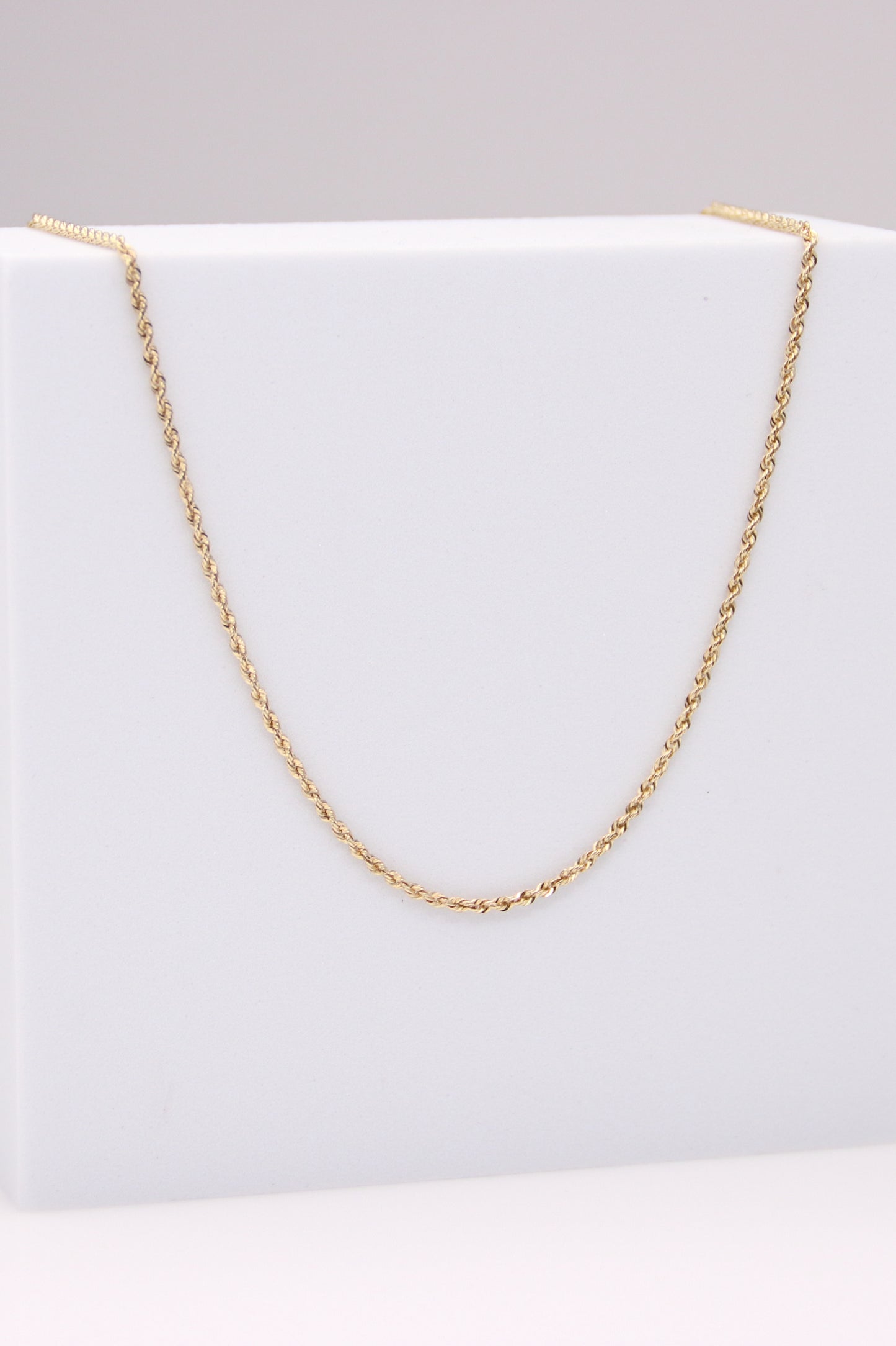 14K Yellow Gold Rope Necklace