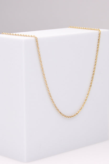 14K Yellow Gold Rope Necklace