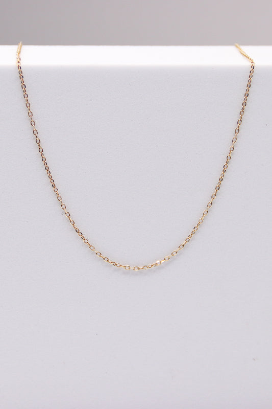 14K Yellow Gold Rolo Necklace
