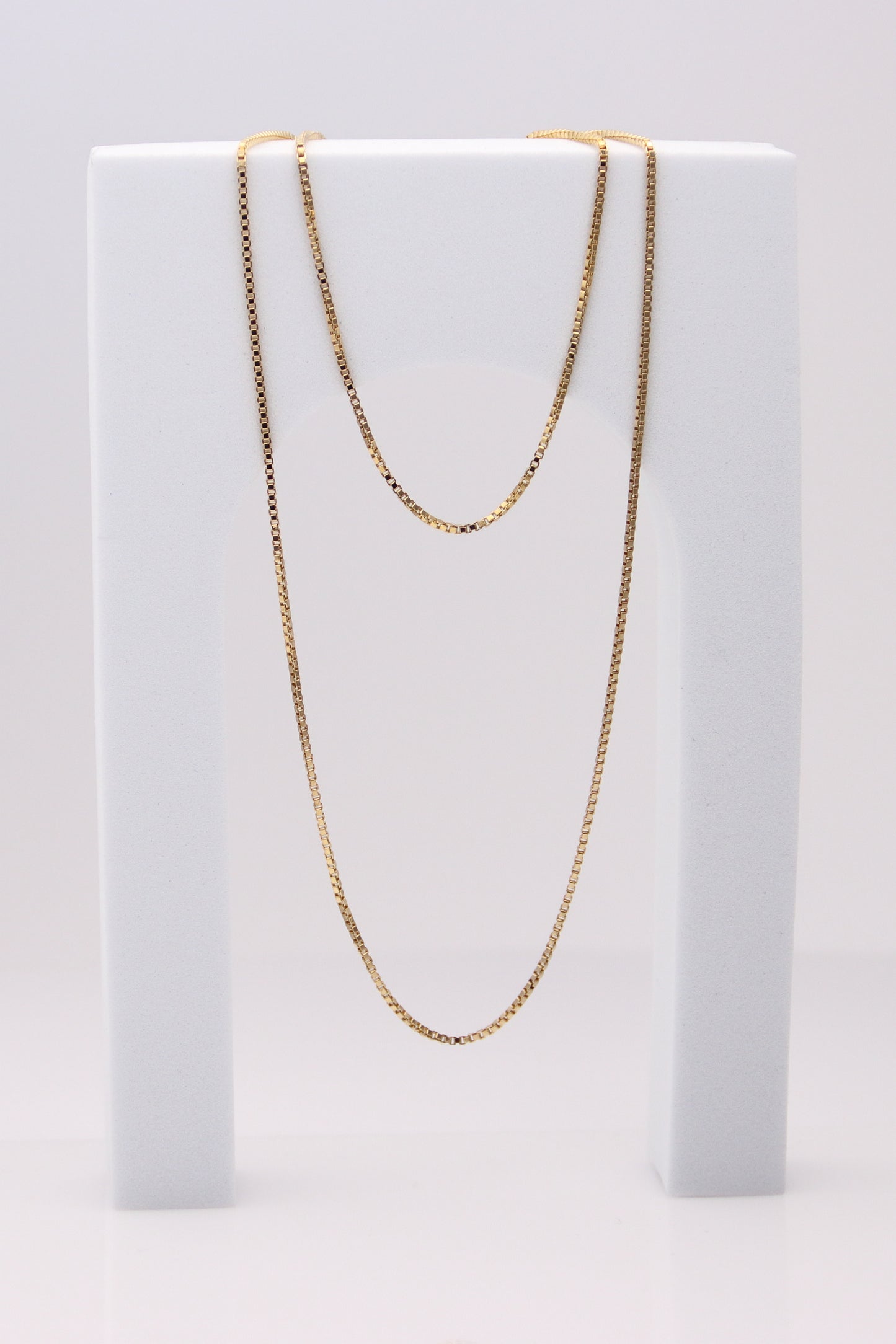 18K Yellow Gold Box Chain
