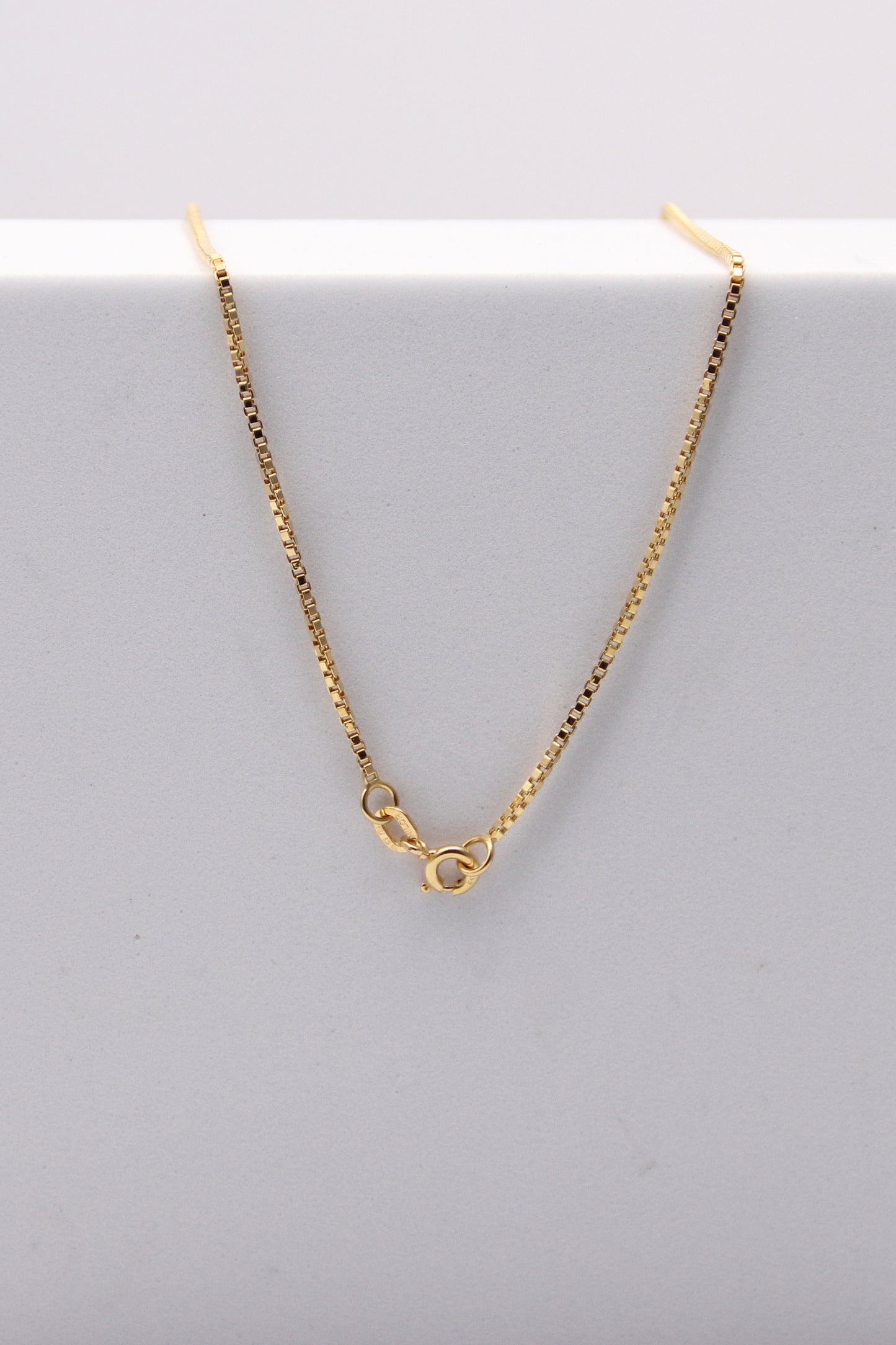 18K Yellow Gold Box Chain