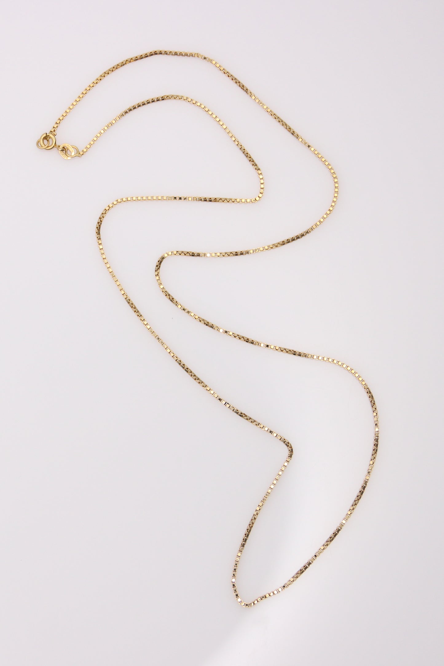 18K Yellow Gold Box Chain