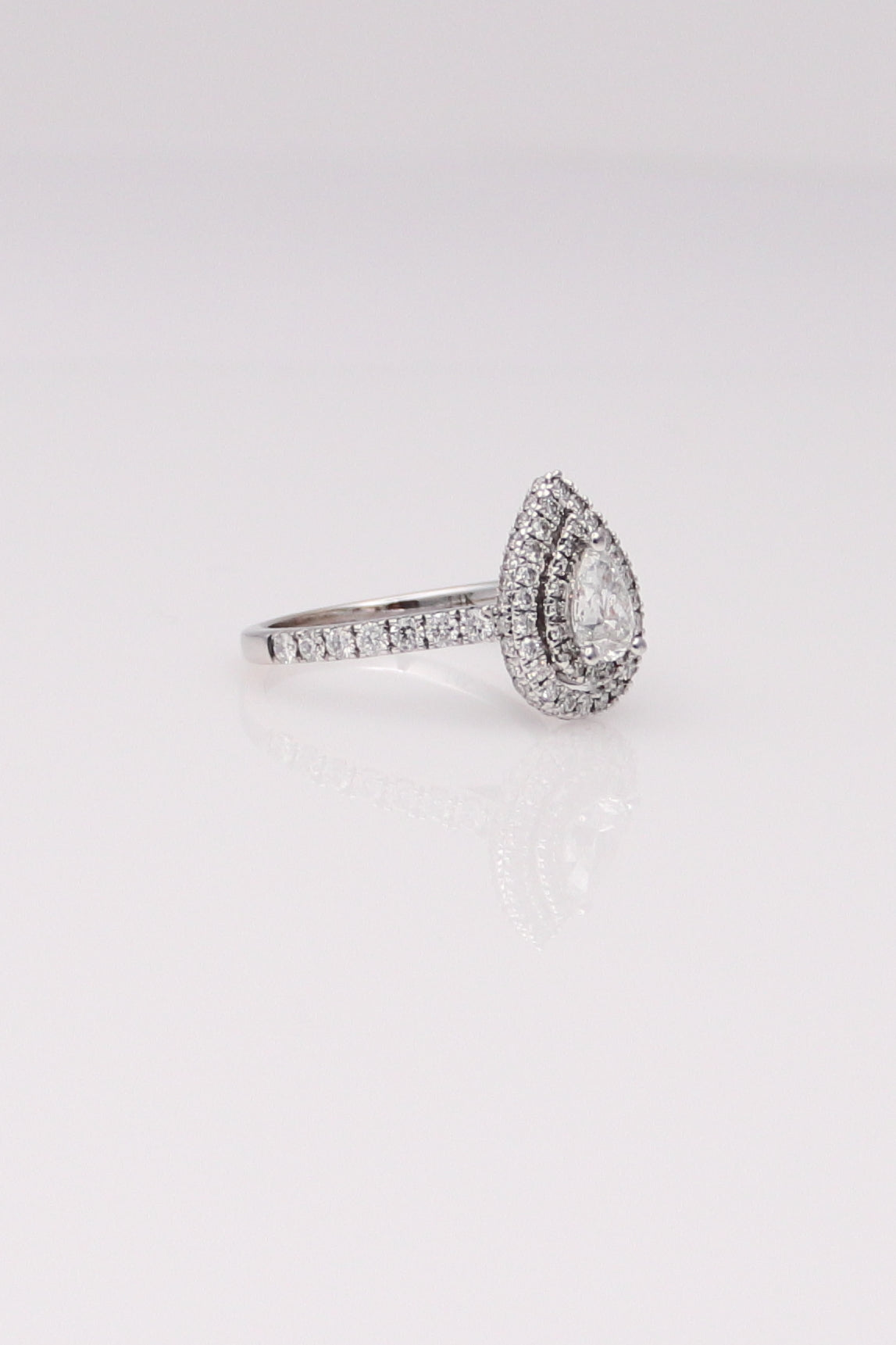 14K White Gold Vera Wang Engagement Ring