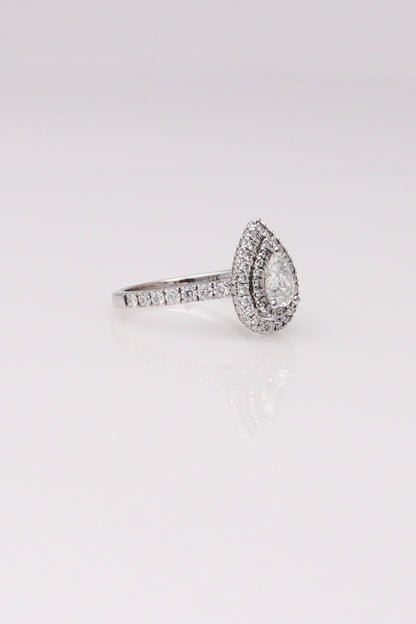 14K White Gold Vera Wang Engagement Ring