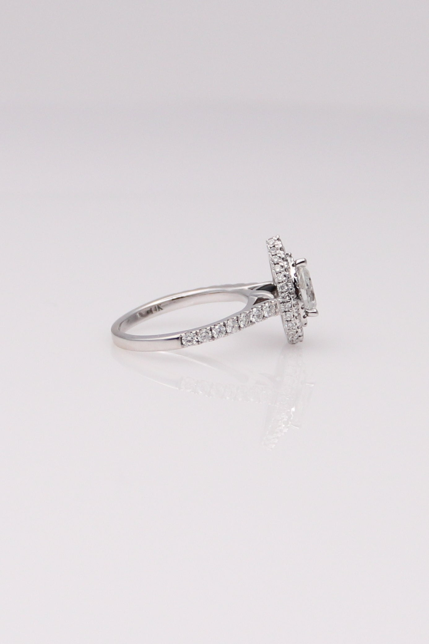 14K White Gold Vera Wang Engagement Ring