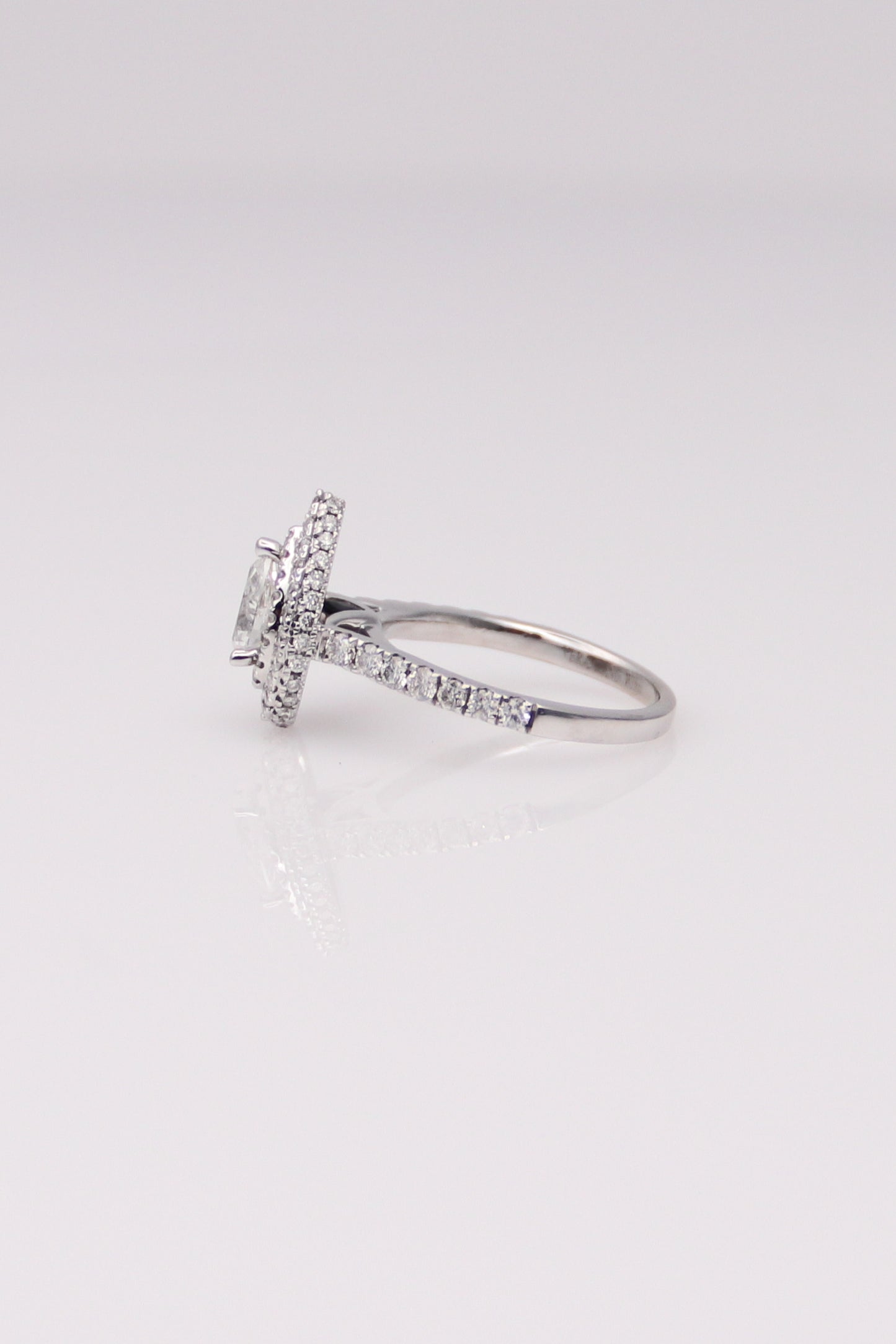 14K White Gold Vera Wang Engagement Ring