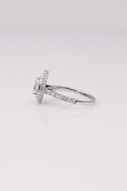 14K White Gold Vera Wang Engagement Ring