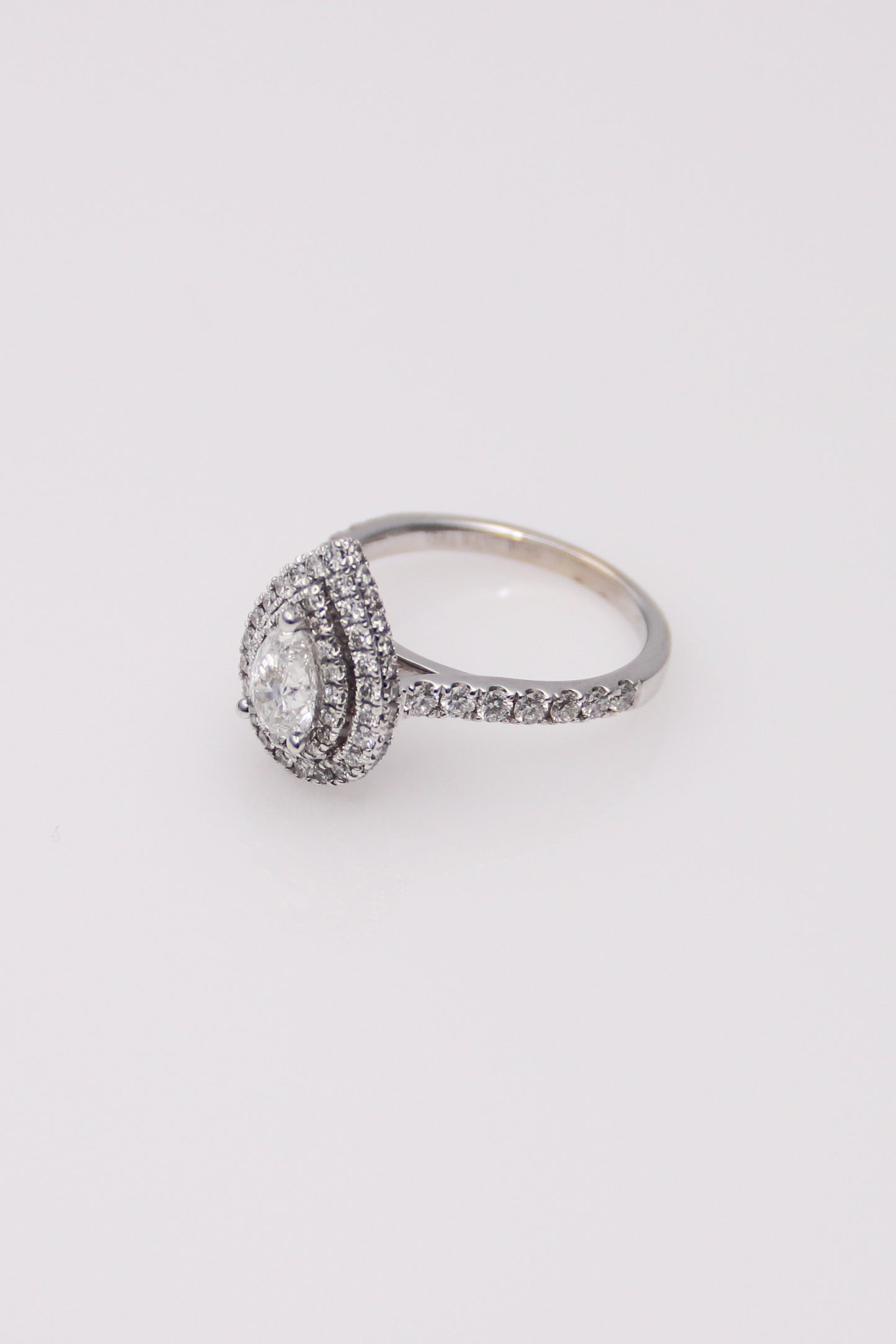 14K White Gold Vera Wang Engagement Ring