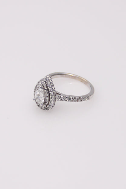 14K White Gold Vera Wang Engagement Ring