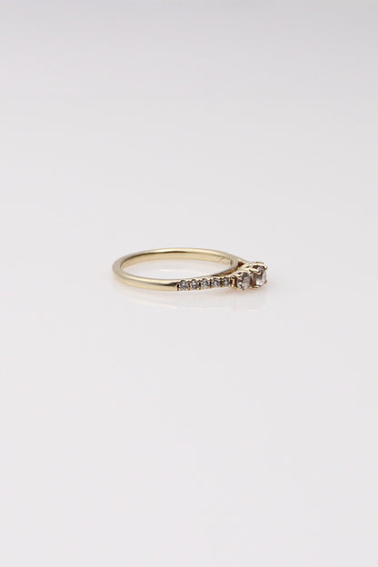 10K Yellow Gold 3 Diamond Engagement Ring