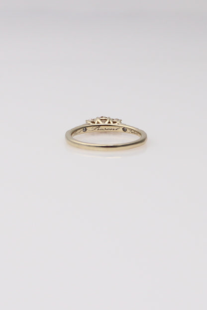 10K Yellow Gold 3 Diamond Engagement Ring