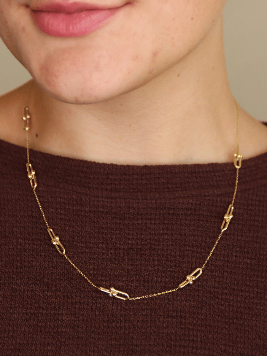 Beaded Paperclip Necklace