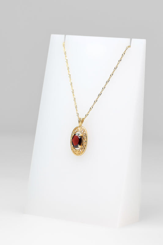 14K Yellow Gold Singapore Necklace