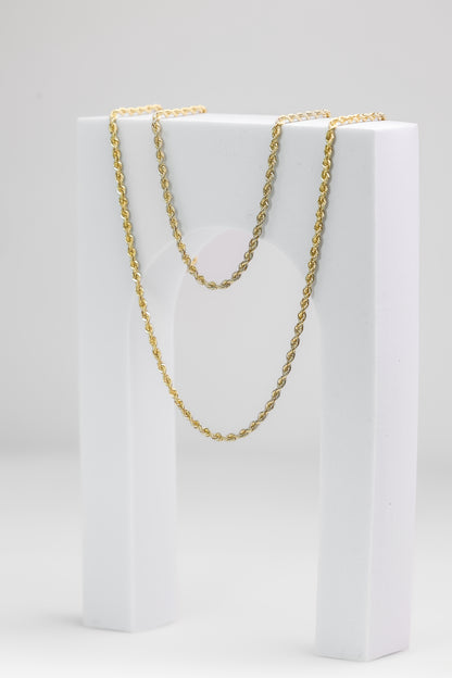 14K Yellow Gold Rope Necklace