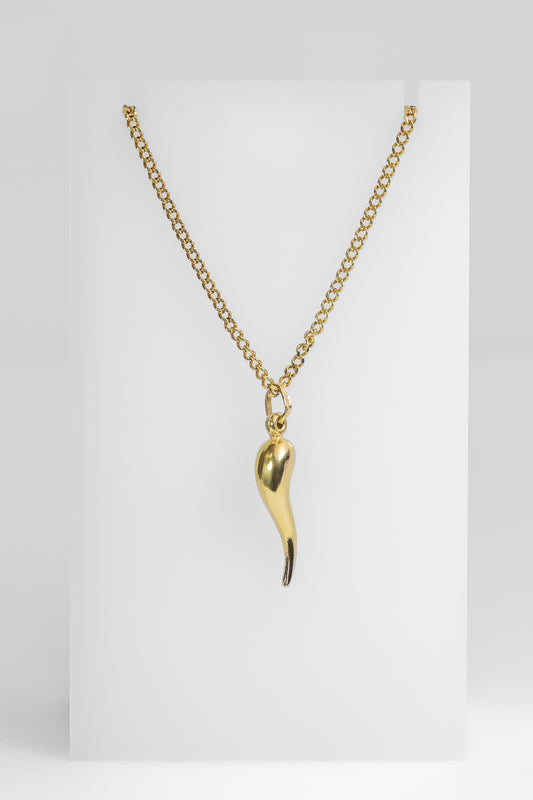 18K Yellow Gold Curb Link Chain