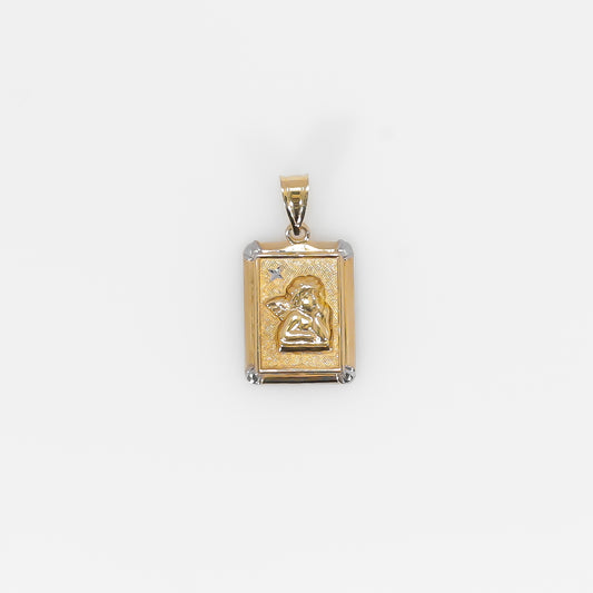 14K Yellow Gold Angel Pendant