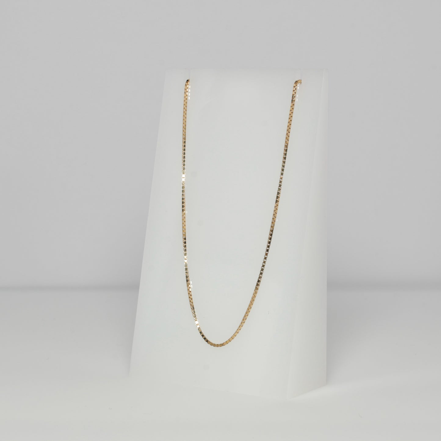 14K Box Necklace