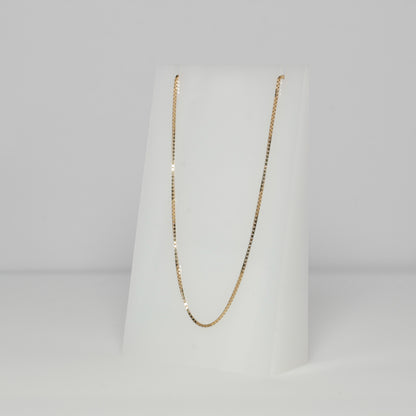 14K Box Necklace