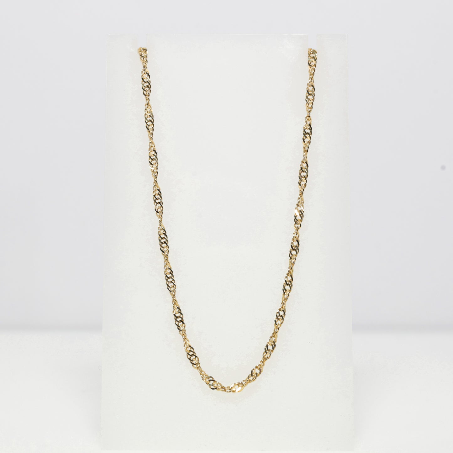 14K Yellow Gold Singapore Necklace