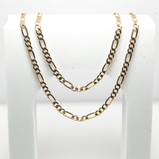 10K Yellow Gold Figaro Necklace