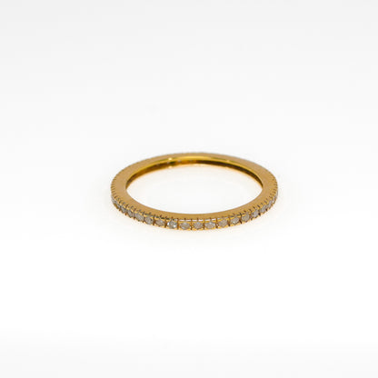 14K Yellow Gold Diamond Eternity Band