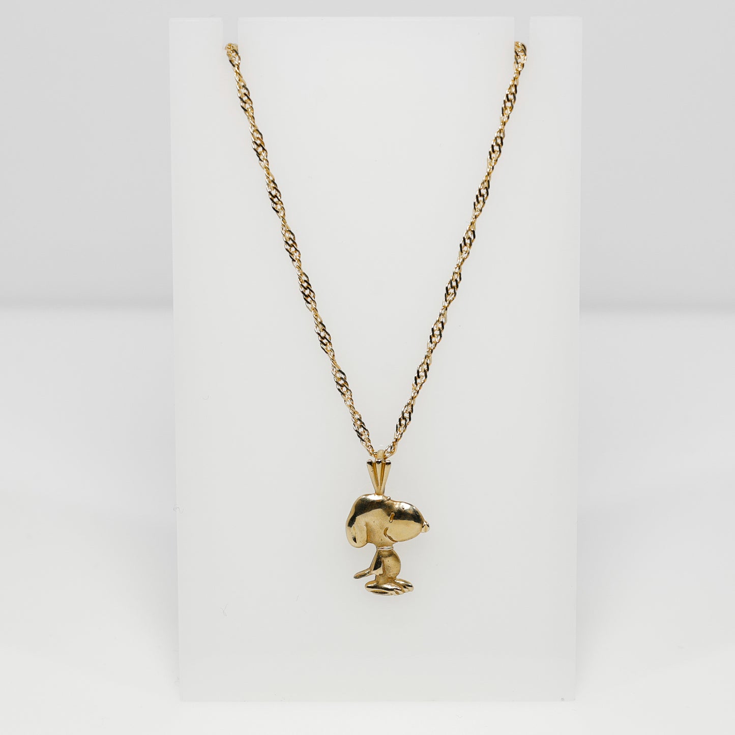 14K Yellow Gold Snoopy Pendant