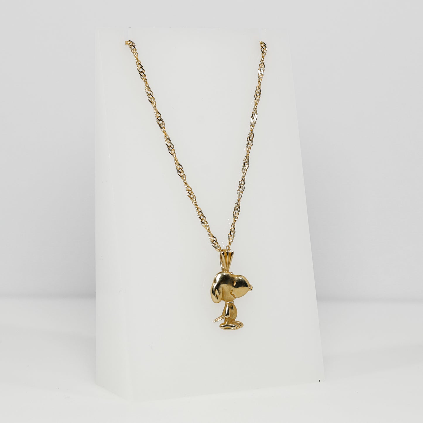 14K Yellow Gold Snoopy Pendant