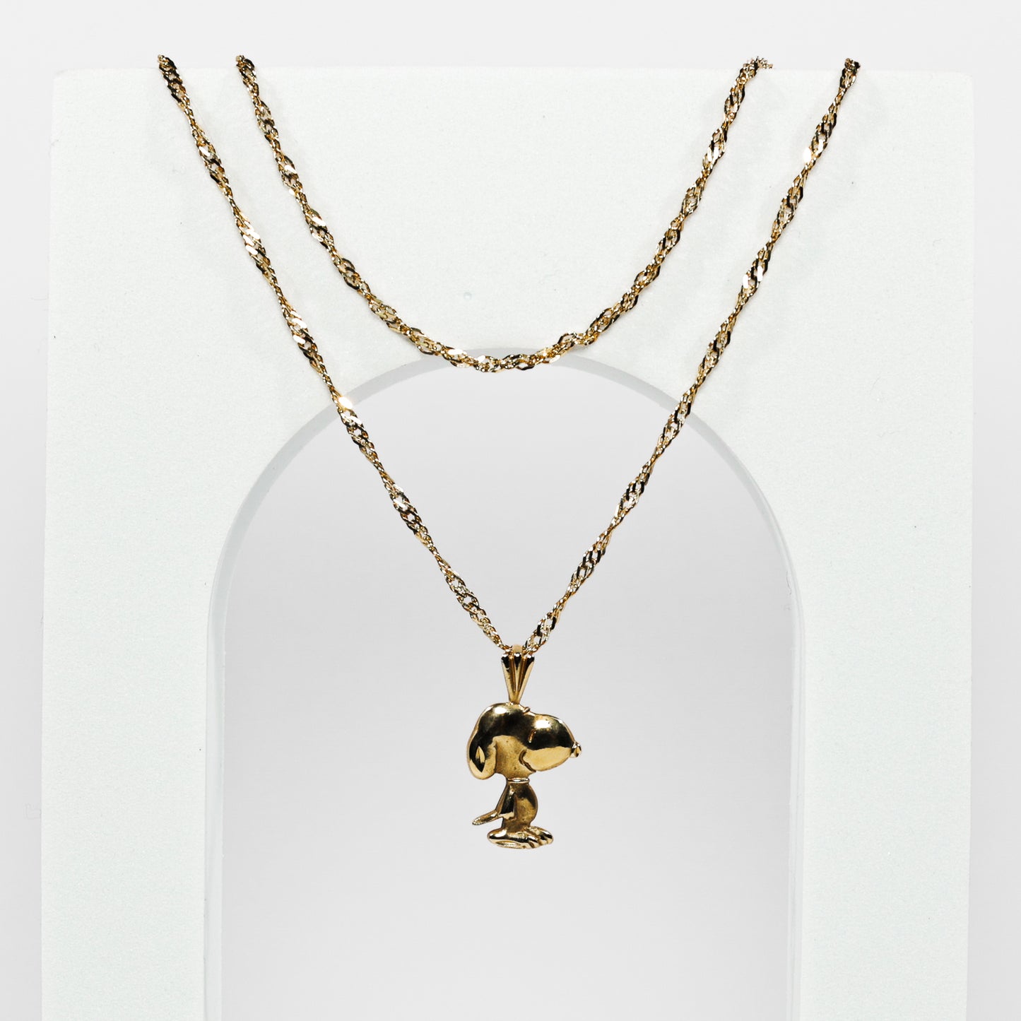 14K Yellow Gold Snoopy Pendant