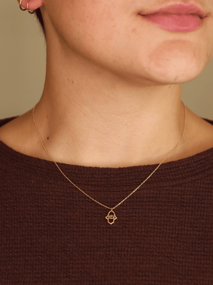 Hamsa Eye Pendant Necklace